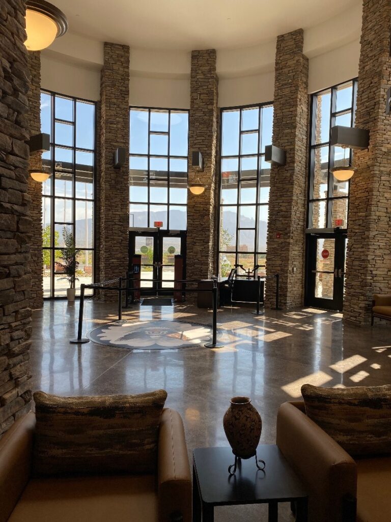 Inside of Santa Ana Pueblo Public Safety and Judicial Services Complex